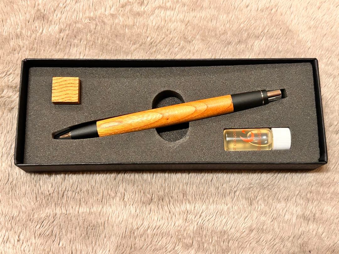 野原工芸　欅　シャープペンシル　シルバー金具