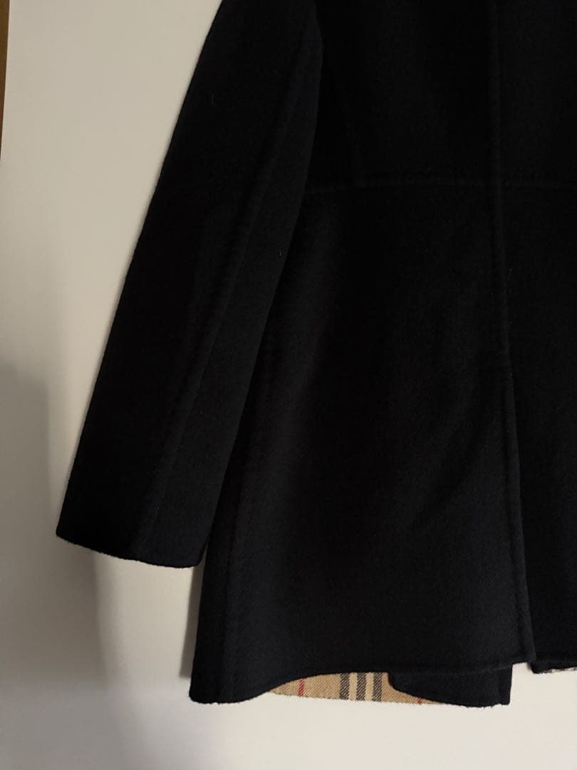 廃盤　バーバリー　ロンドン　カシミヤ混ウールコート 黒 40 日本製