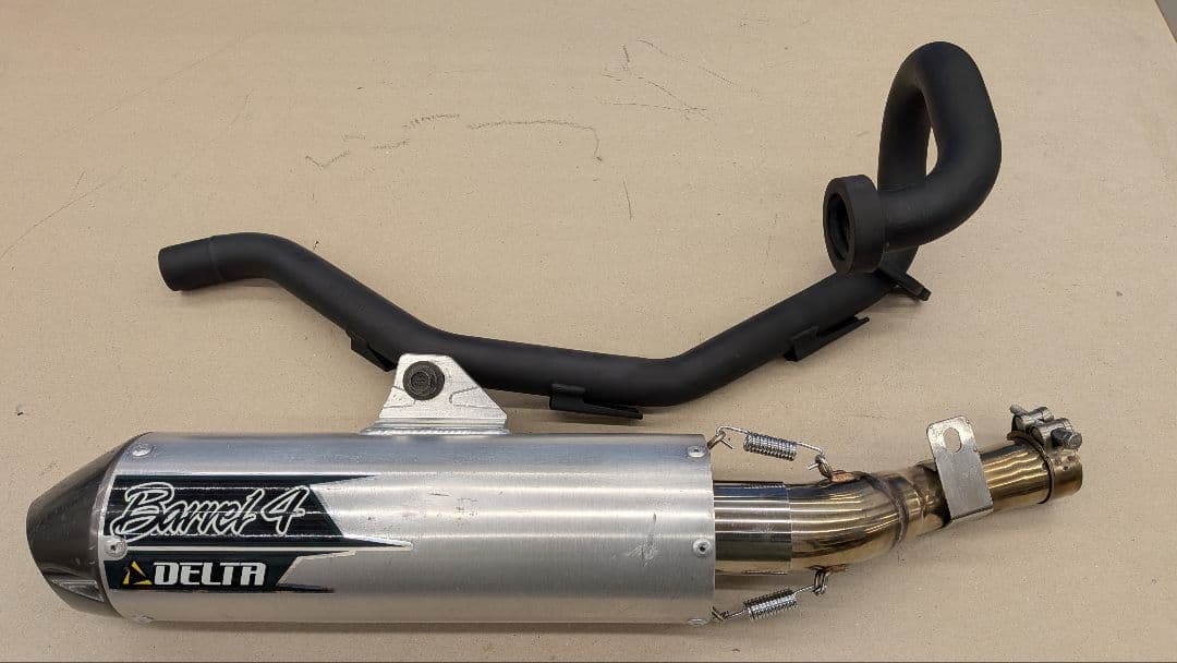 セロー250　トリッカー　XT デルタマフラー　バレル4 エキパイ