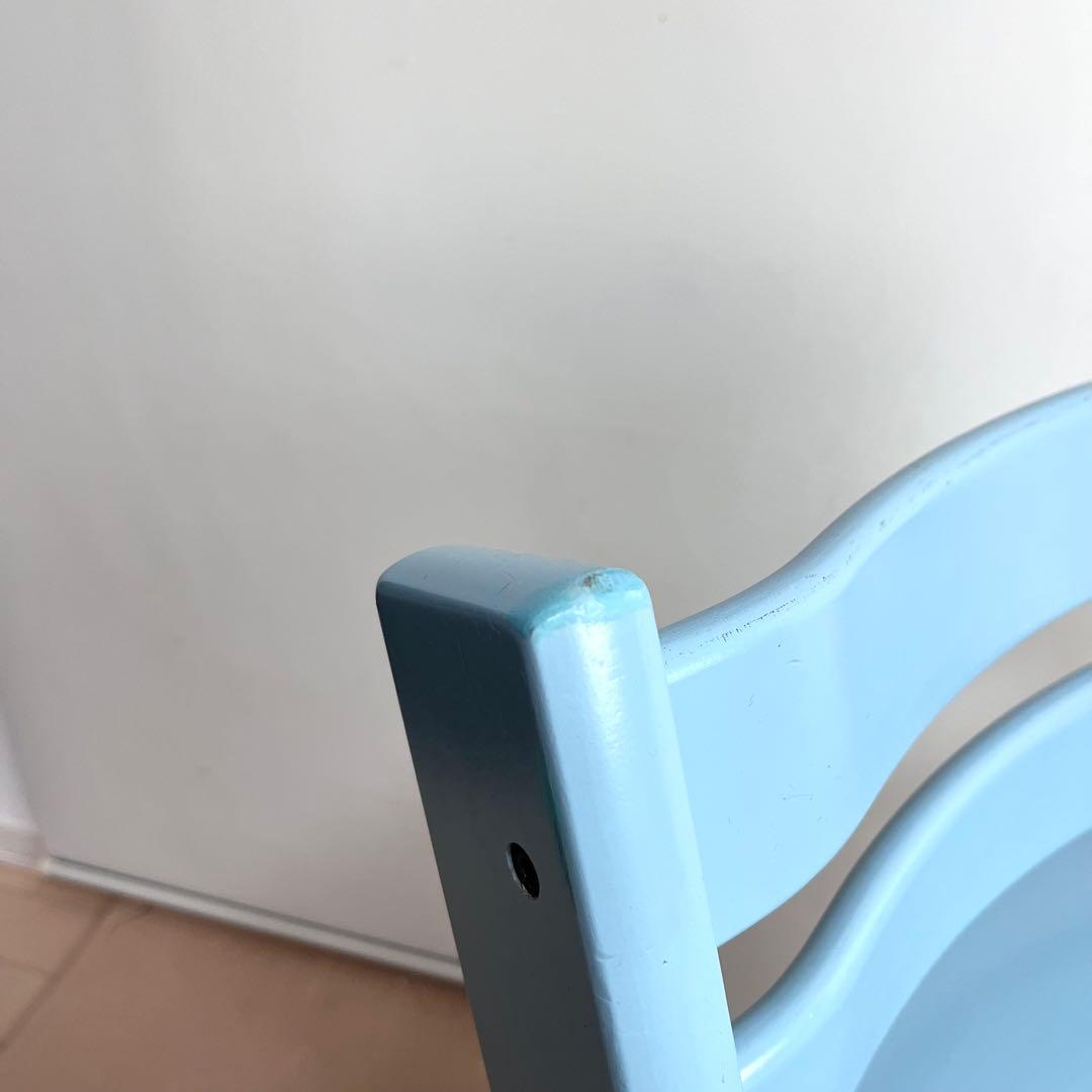 シリアルNo6　ストッケ トリップトラップ ハイチェア アクアブルー