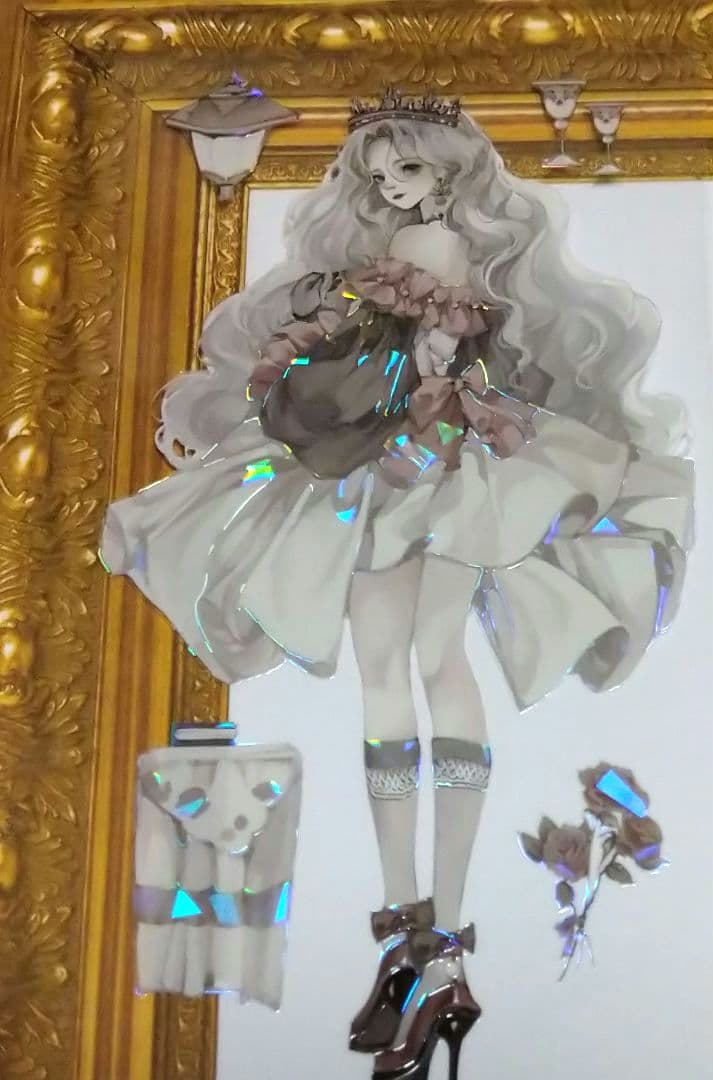 ☆再販☆J668＃温柔月光(贝壳光)一万小时切り売り海外人物マステ女の子