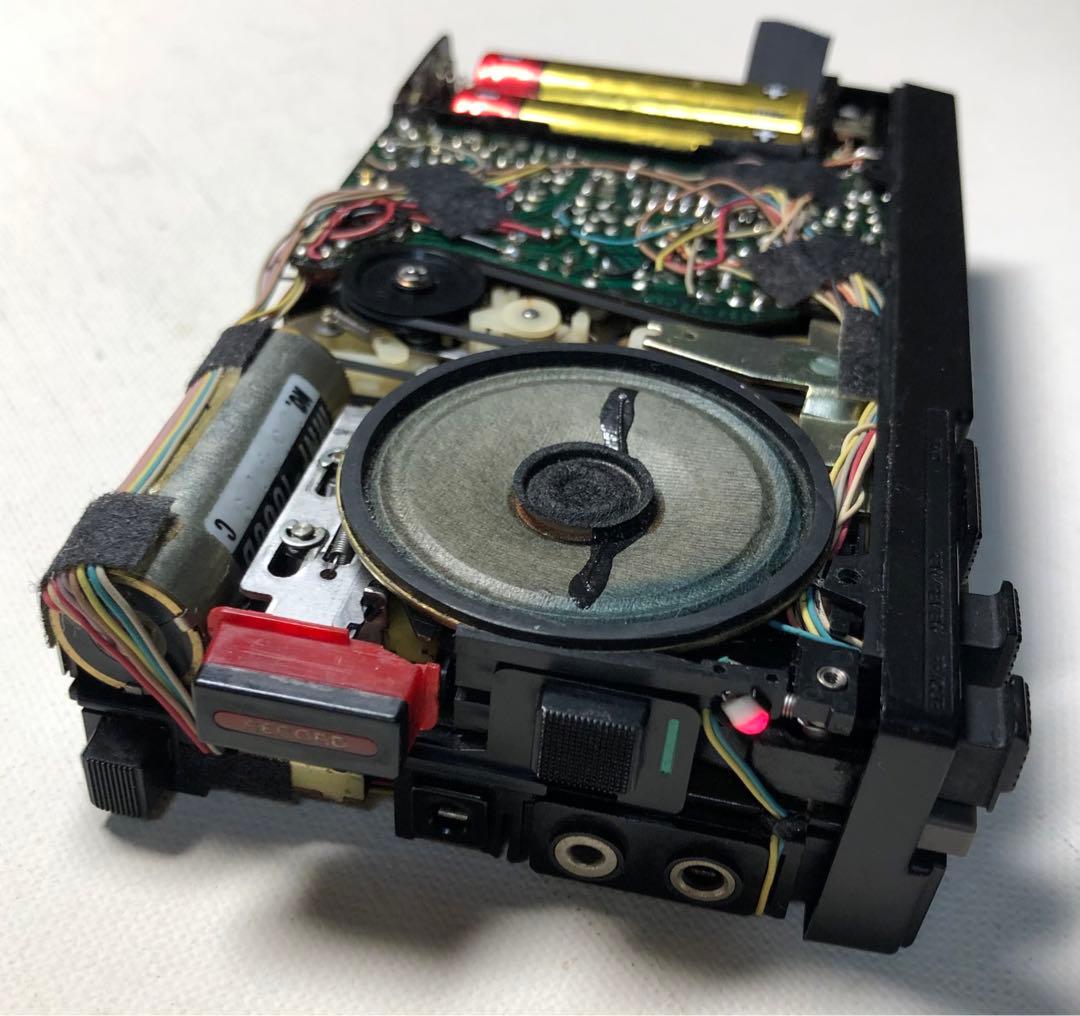 TCM-100B箱付コレクション可動保存版SONYカセットプレスマン/ブラック