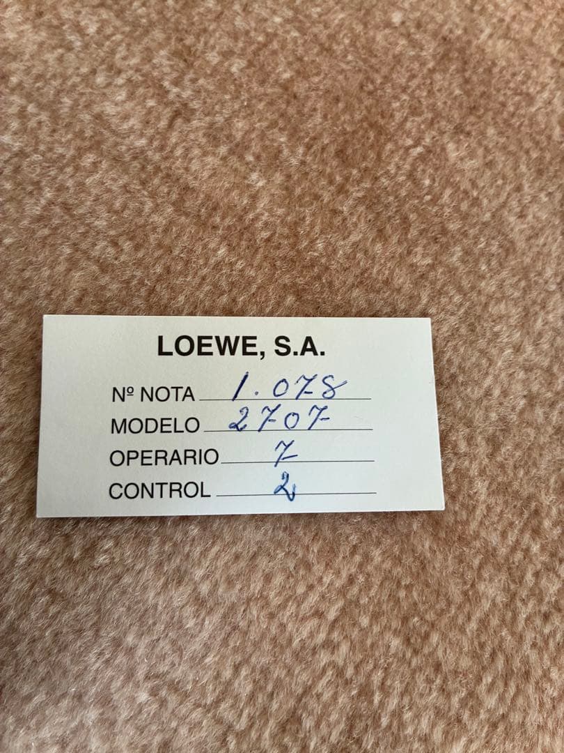 ロエベ　ダークブラウン レザー ハンドバッグ