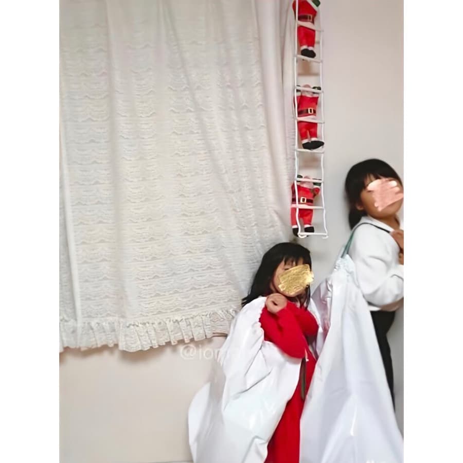 最安❣️大人気オーナメント はしごサンタ1人 装飾品 人形 ぬいぐるみ お洒落