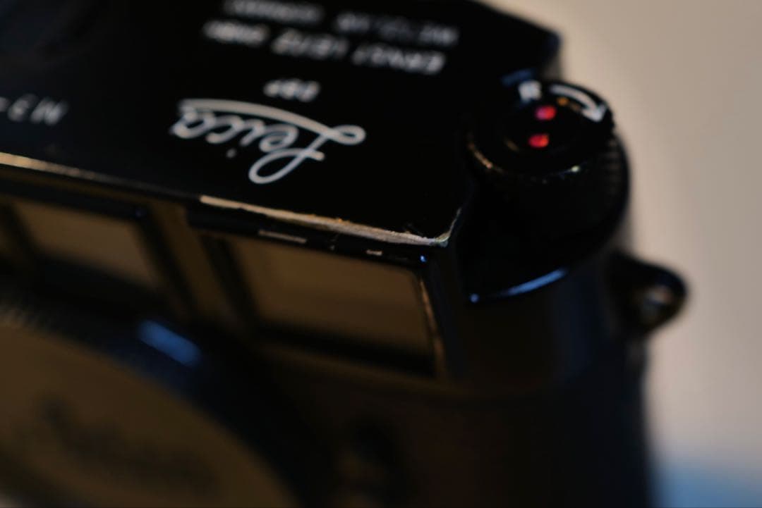 【OH済】ライカ M3 後塗　ブラックペイント ダブルストローク ドッグイヤー