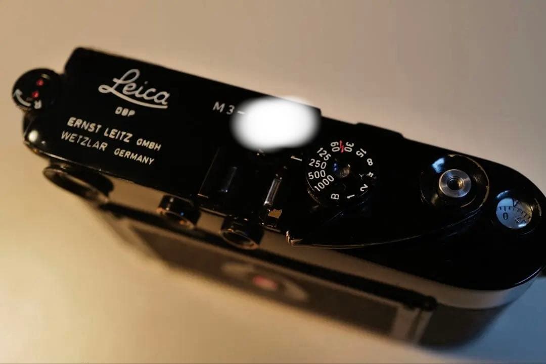 【OH済】ライカ M3 後塗　ブラックペイント ダブルストローク ドッグイヤー