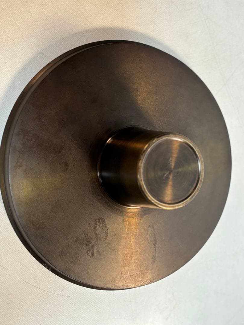 薄端 唐銅 龍 虎 模様　三脚　華道具　花器　茶道具　古道具