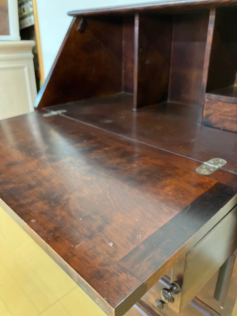 神居民芸　ライティングビューロー　デスク　ライティングデスク　樺