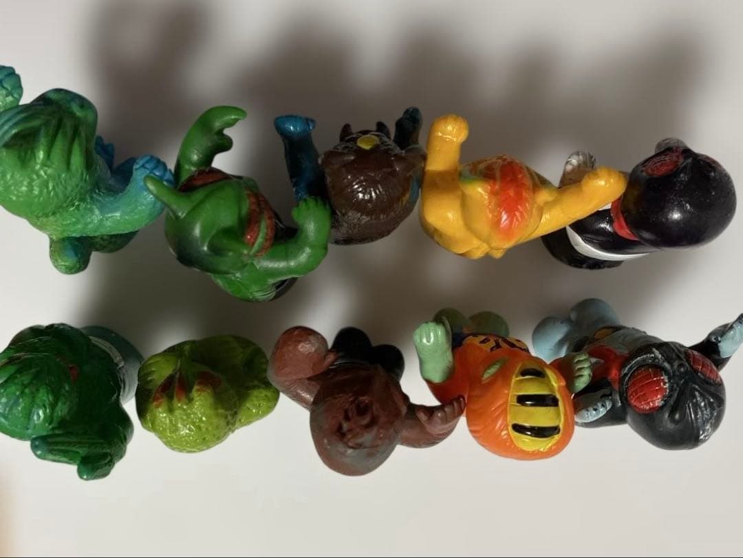 仮面ライダー指人形/ソフビ　10体　昭和　当時もの　東映