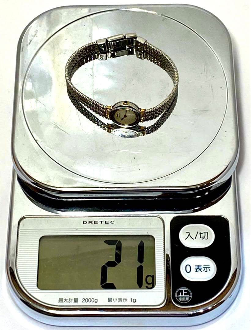 SEIKO CREDOR 1E70-0100 SS+18KT ダイヤ 腕時計