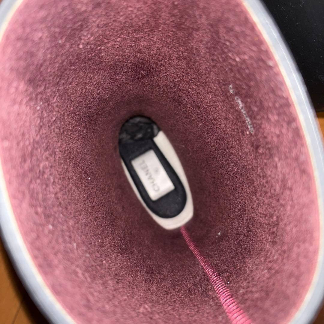 CHANEL シャネル　ラバーロング レインブーツ ハイブーツ36 試着のみ