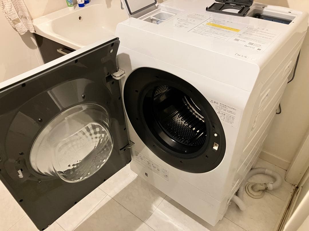シャープドラム式洗濯乾燥機 ヒートポンプ乾燥 フィルター自動掃除 左開き