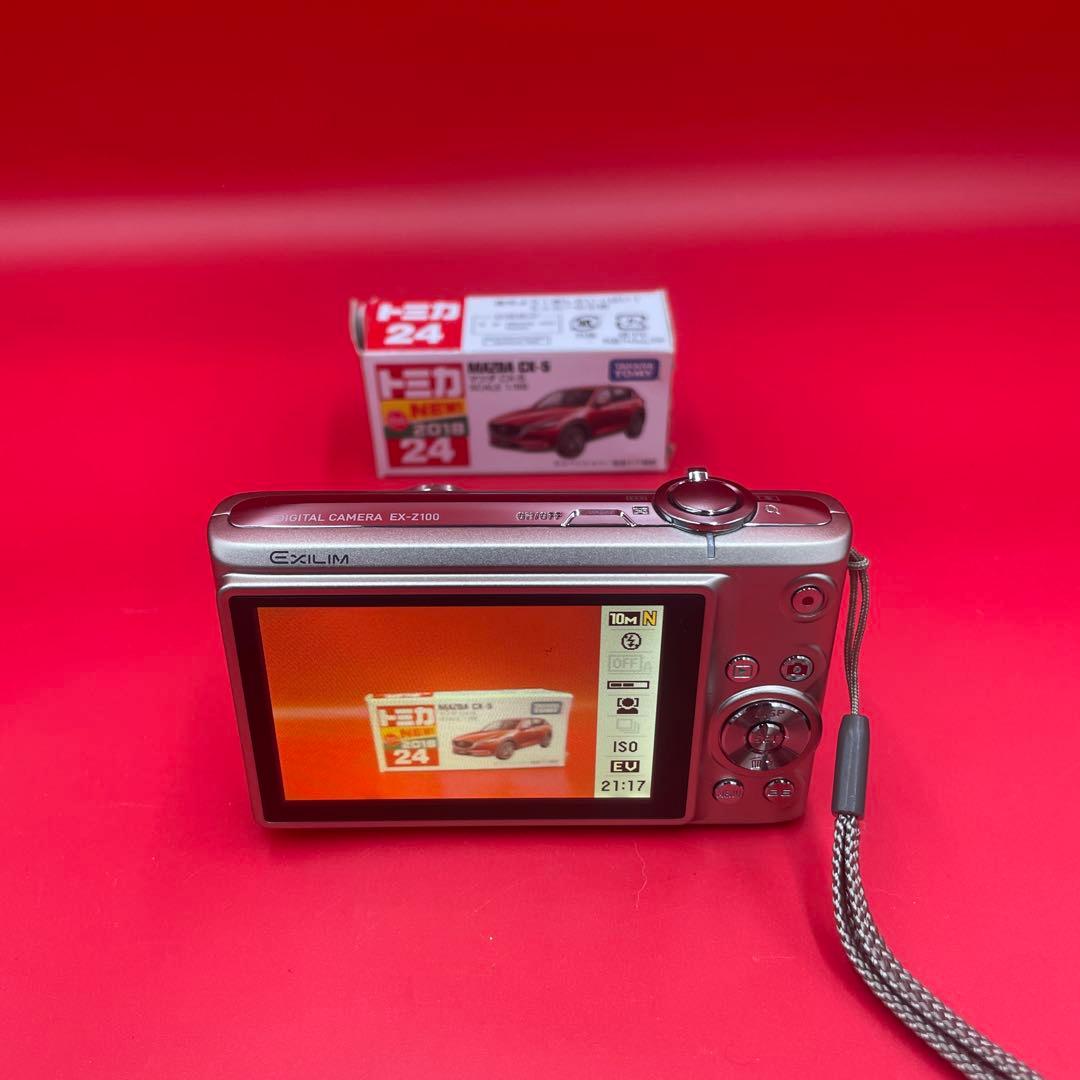 【美品・付属品完備】CASIO EXILIM EX-Z100 シルバー デジカメ