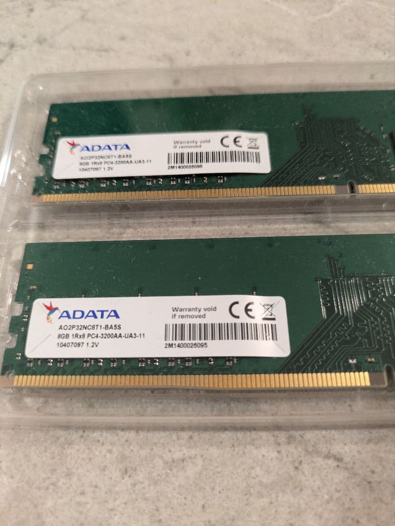 ADATA DDR4-3200 8GB×2枚 合計16GB