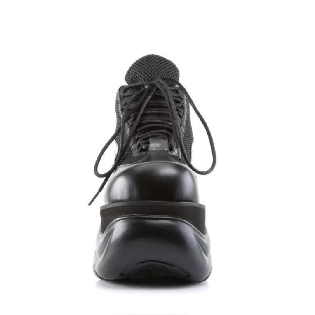 え*る様 新品未使用⭐️ Demonia デモニア 厚底スニーカー ブーツ 黒2