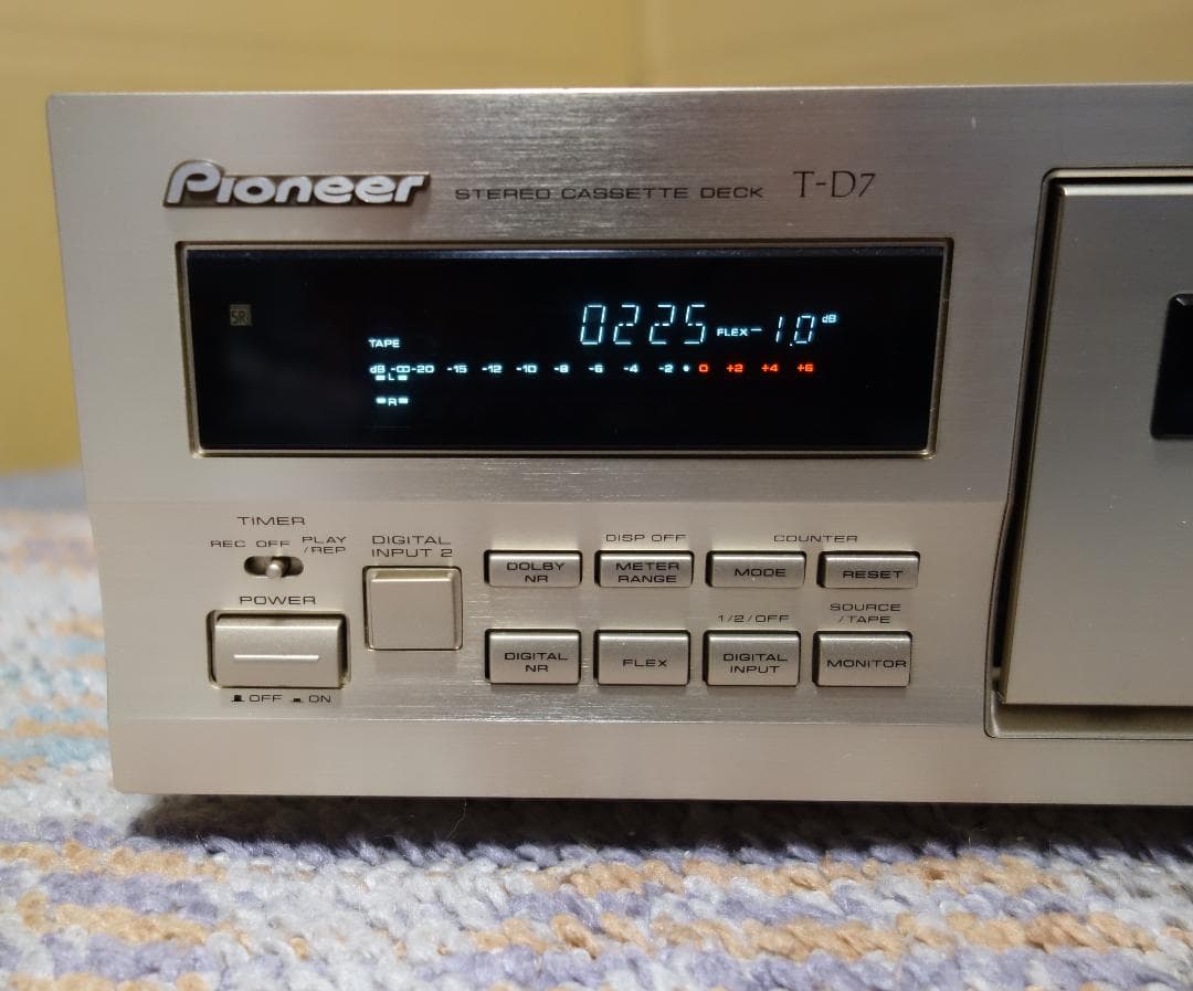 【3ヘッド】Pioneer T-D7 ステレオカセットデッキ【動作品】