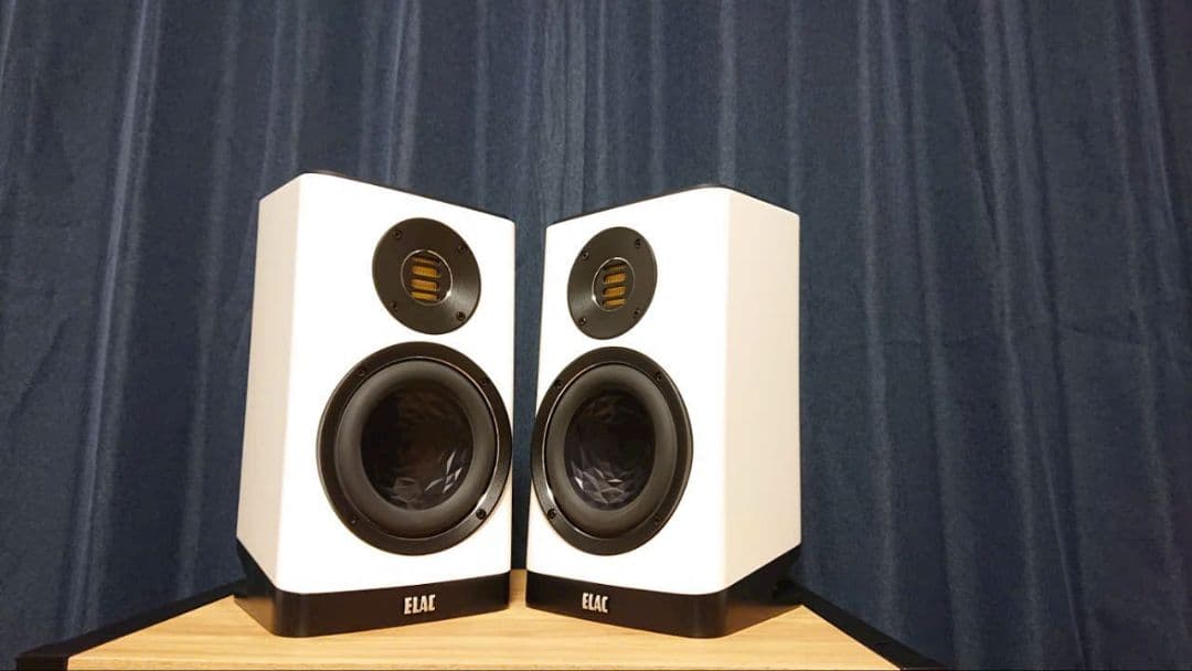 ELAC ホワイトスピーカー 専用スタンド付き