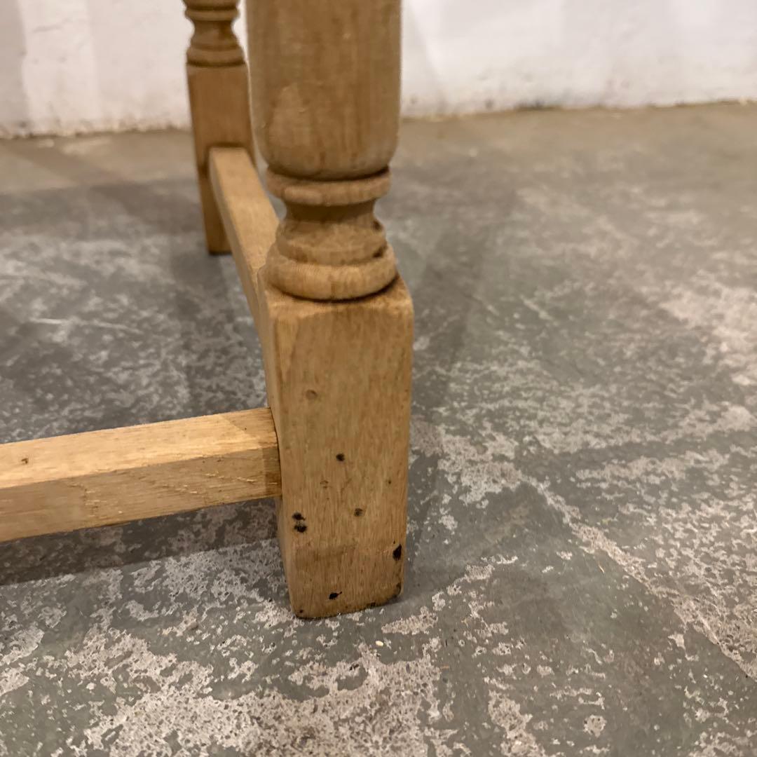 ビンテージ　木製サイドテーブル　剥離