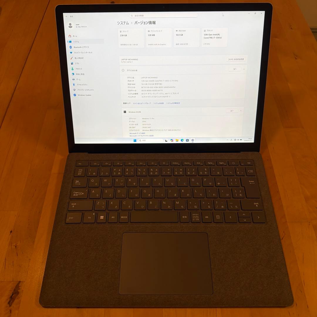 Surface Laptop 5 13.5 Core i7 メモリ16GB