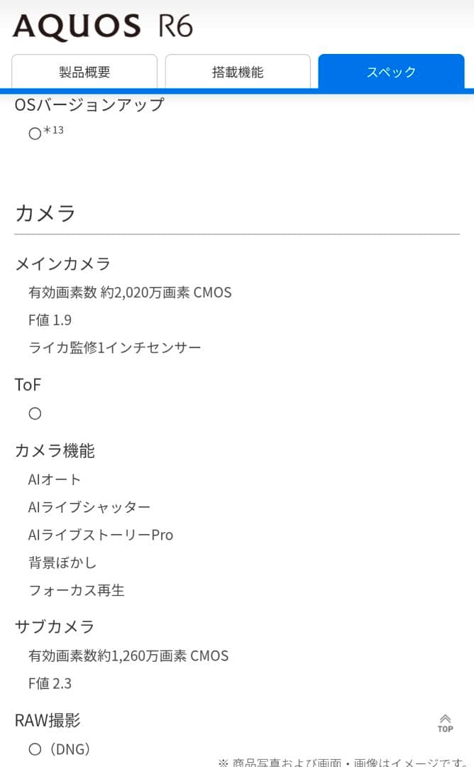 AQUOS R6ブラック simフリー