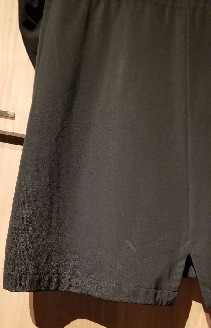 96AW　ヨウジヤマモトプールオム　襟切り替えモッズコート　ウールギャバ