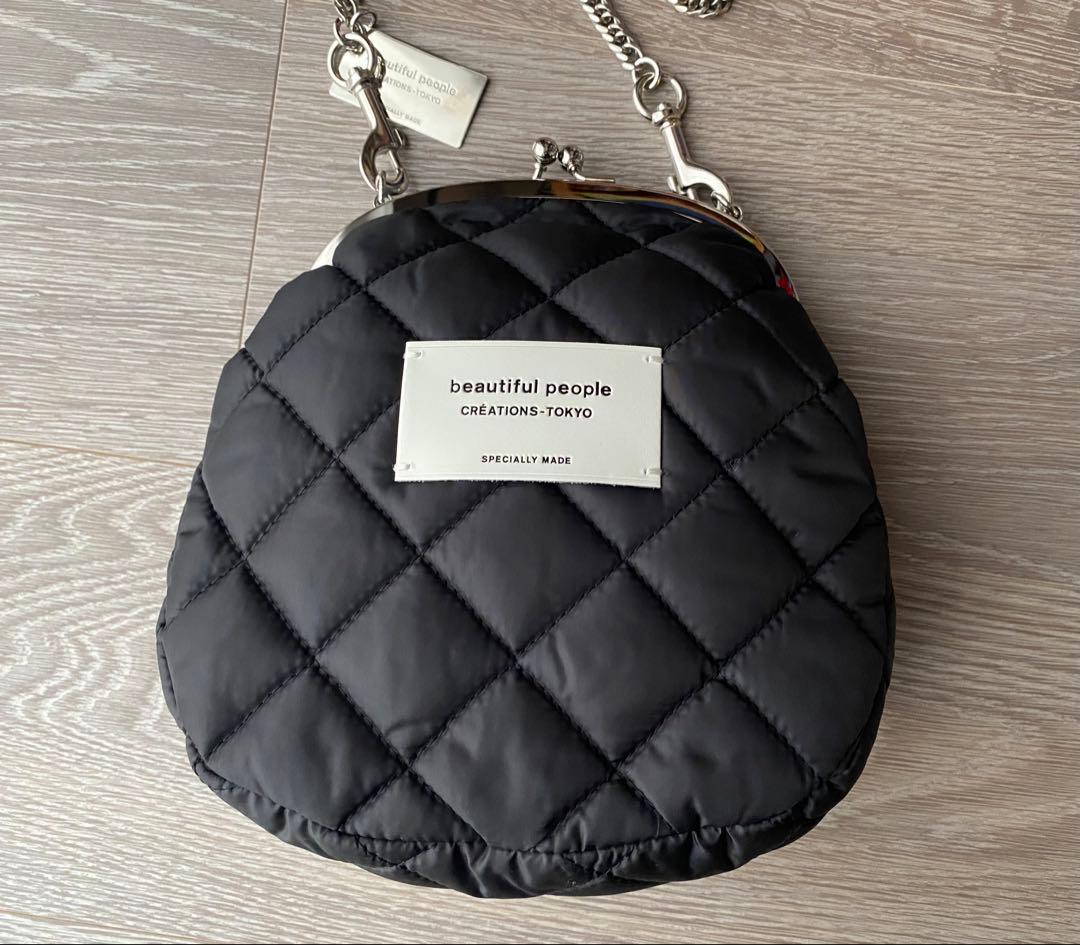 beautiful people 別注　がま口ショルダーポーチ