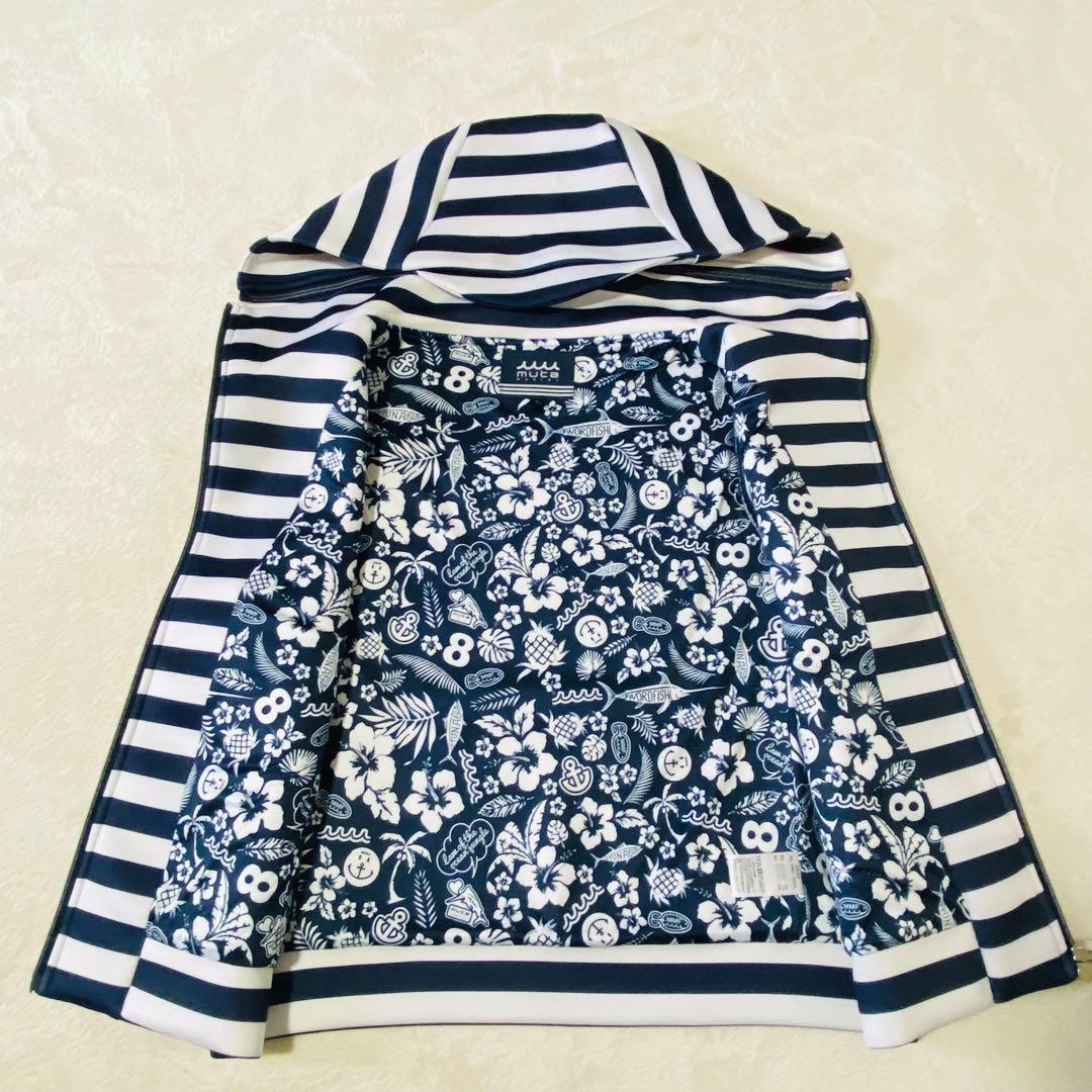 美品 ムータマリン　ボンディングフードベスト　ゴルフウェア