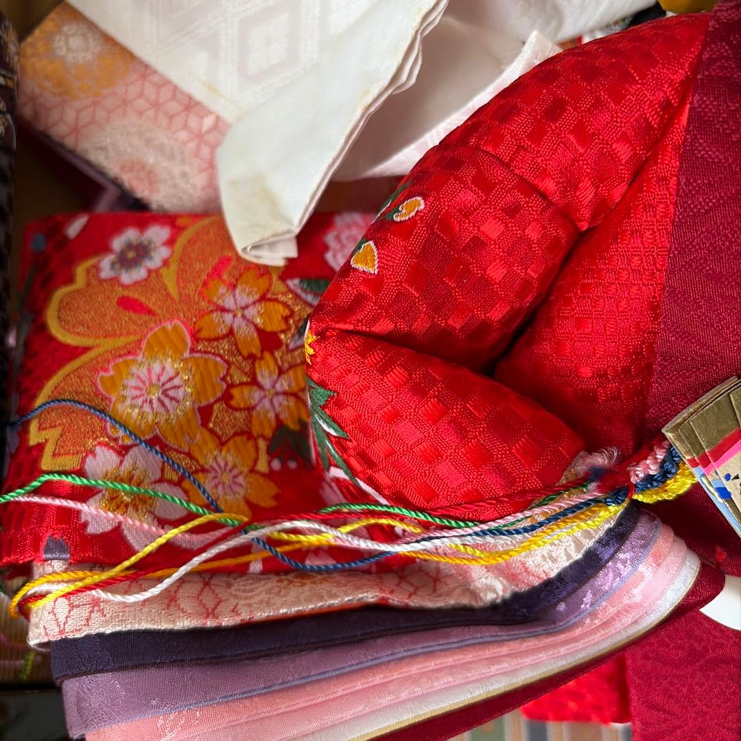 ①雛人形セット 平安豊久　特選 木製台付き　難あり