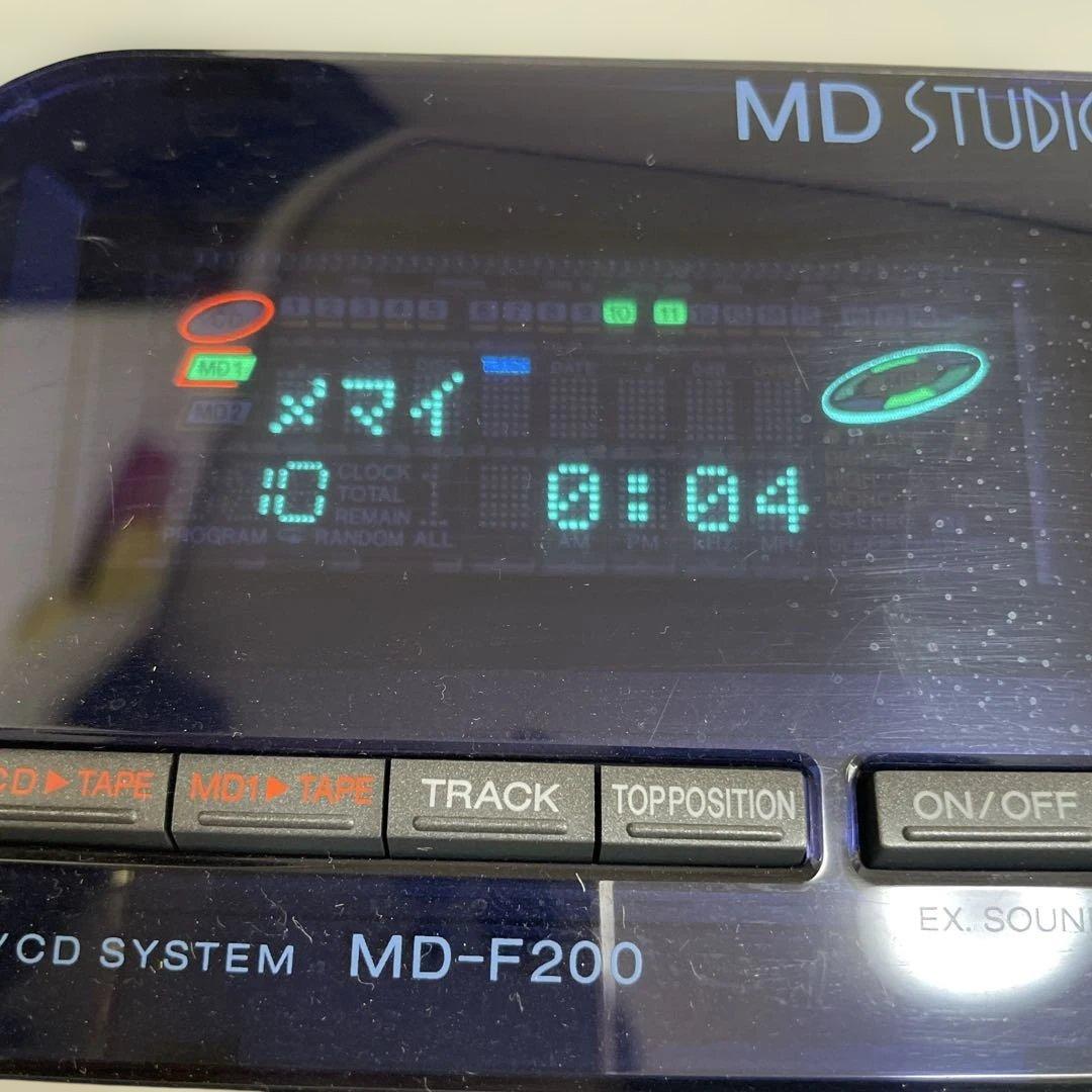 シャープ　MD-F200 MD CD カセットテープ　ダブルMD 再生確認済み
