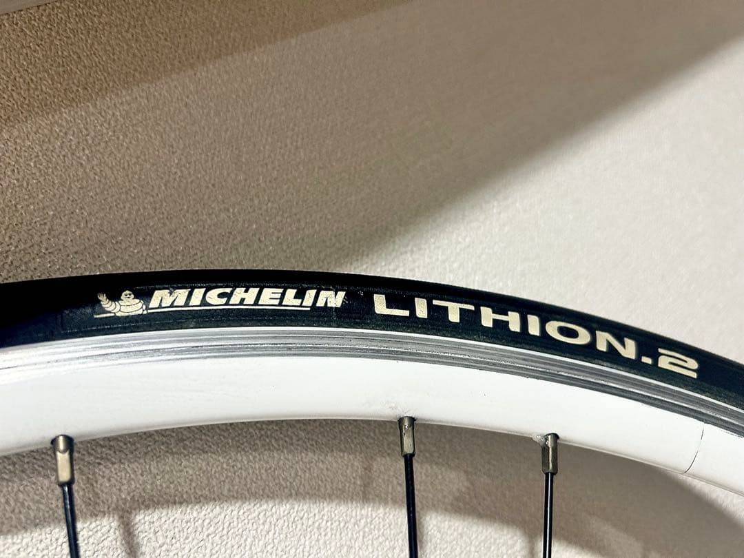 【Bianchiビアンキ】純正limitedホイール前輪◆貴重なカッコいい白リム
