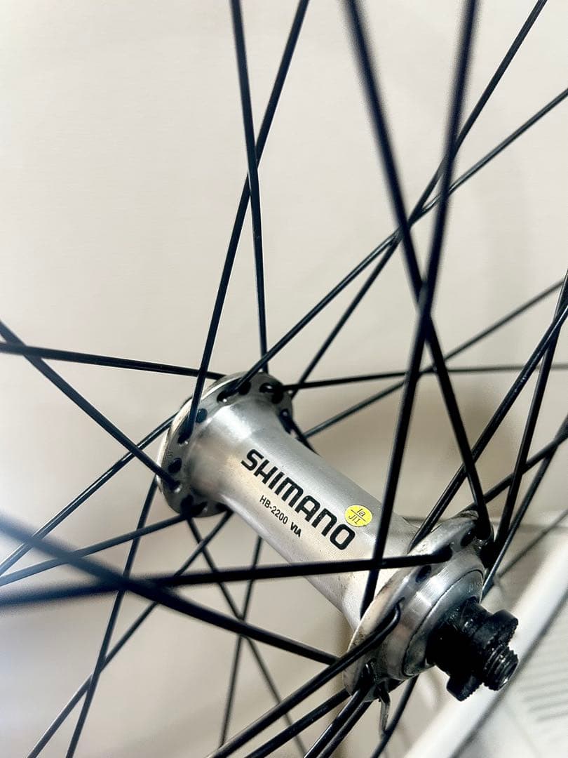 【Bianchiビアンキ】純正limitedホイール前輪◆貴重なカッコいい白リム