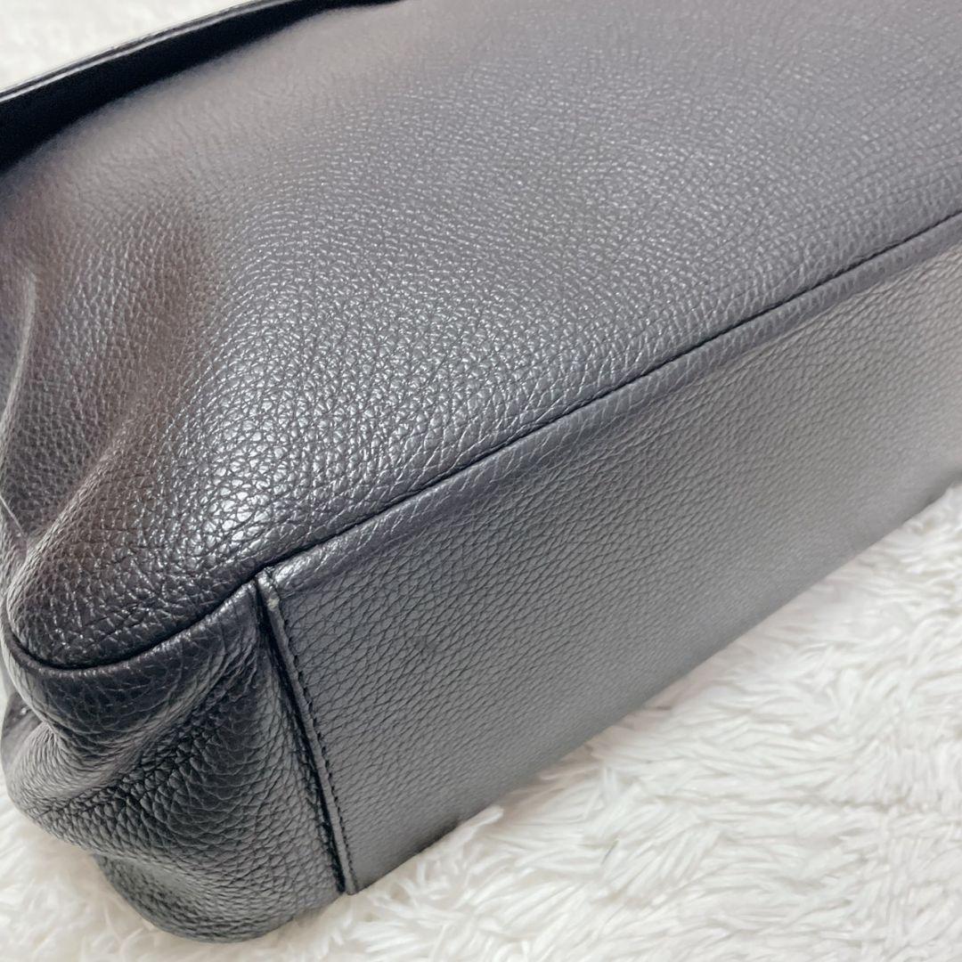 Zanellato ブラック ブリーフケース 金具 メンズ ワンハンドル