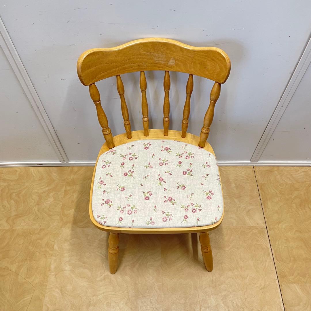 ミキモク ダイニングチェア② ウィンザーチェア 椅子 チェア 北欧スタイル 花柄