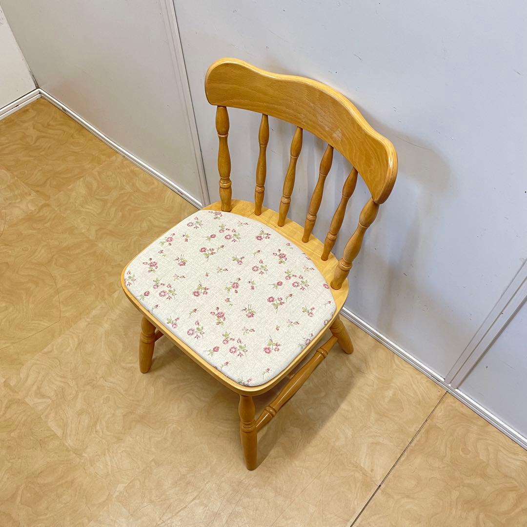 ミキモク ダイニングチェア② ウィンザーチェア 椅子 チェア 北欧スタイル 花柄