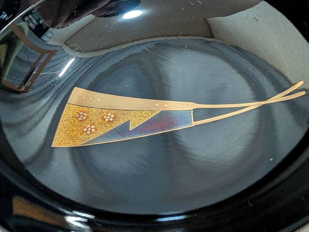 蒔絵　扇面　松竹梅　吸物椀　雑煮椀　煮物椀　５客セット　輪島塗