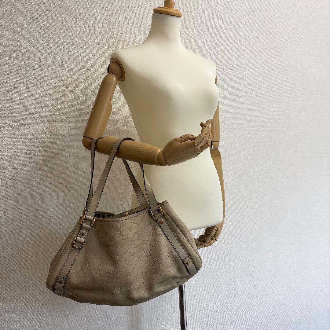 GUCCI グッチ グッチシマ Guccissima ショルダーバッグ ベージュ