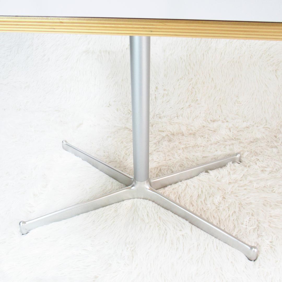 D&DEPARTMENT カフェテーブル ホワイト×シルバー サイドテーブル