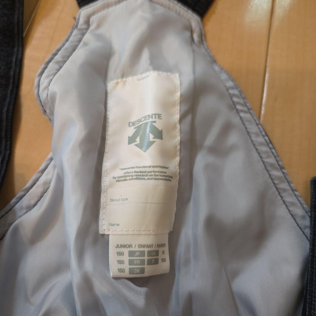 ✨DESCENTE✨150cm 子ども用スキーウェア (ブルー/グレー)