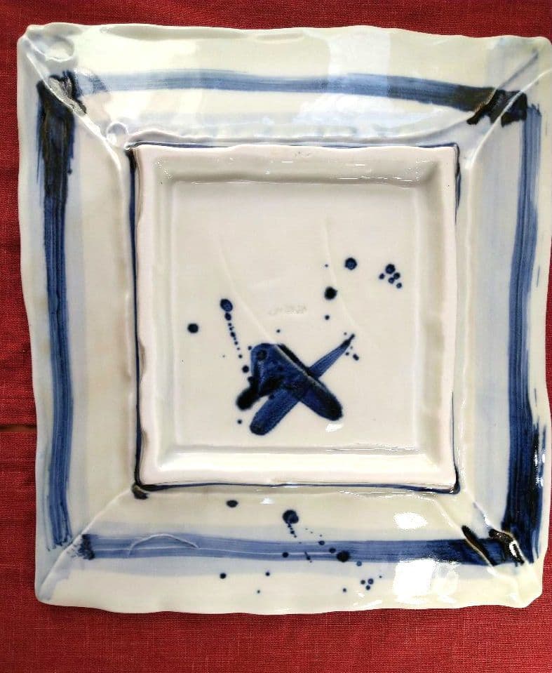 ♥希少な♥【ブロが選ぶ・高級皿・有田焼 庄右衛門作】デザイン扇型超特大皿２皿