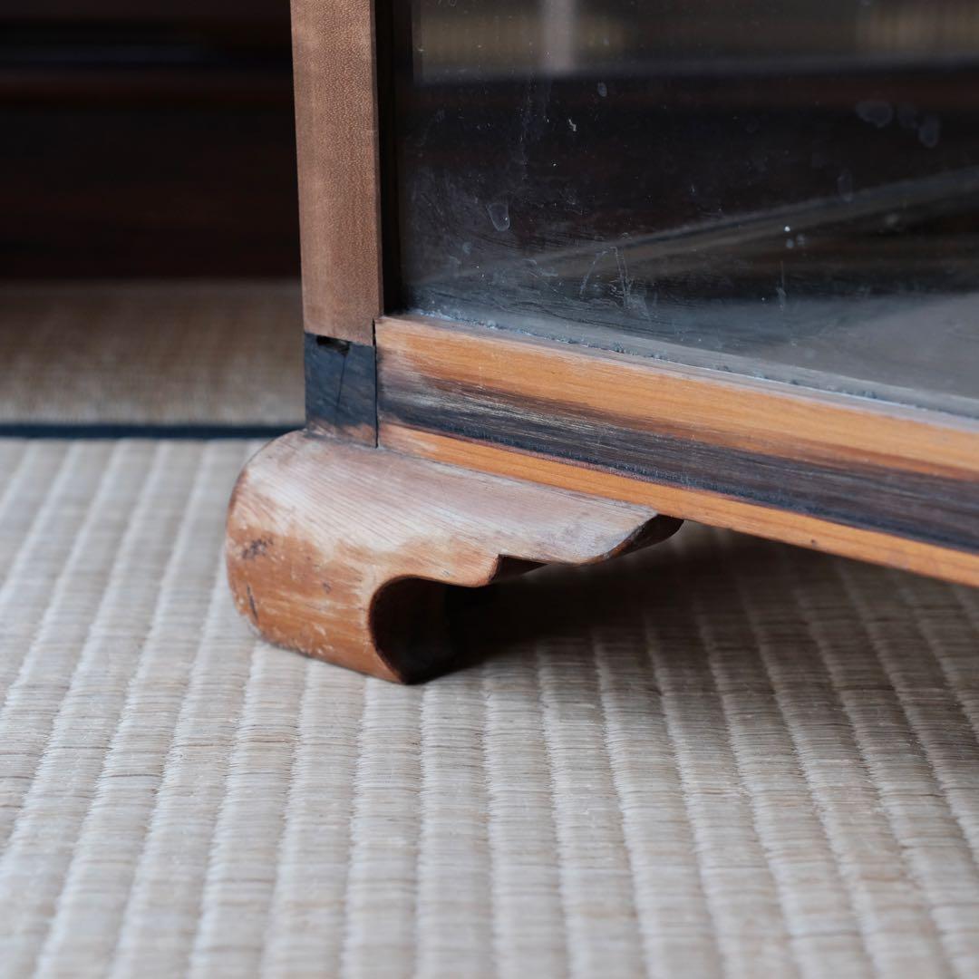 古道具 木製 木枠 ガラスケース 飼育ケース ケージ 小動物 爬虫類 昆虫などに