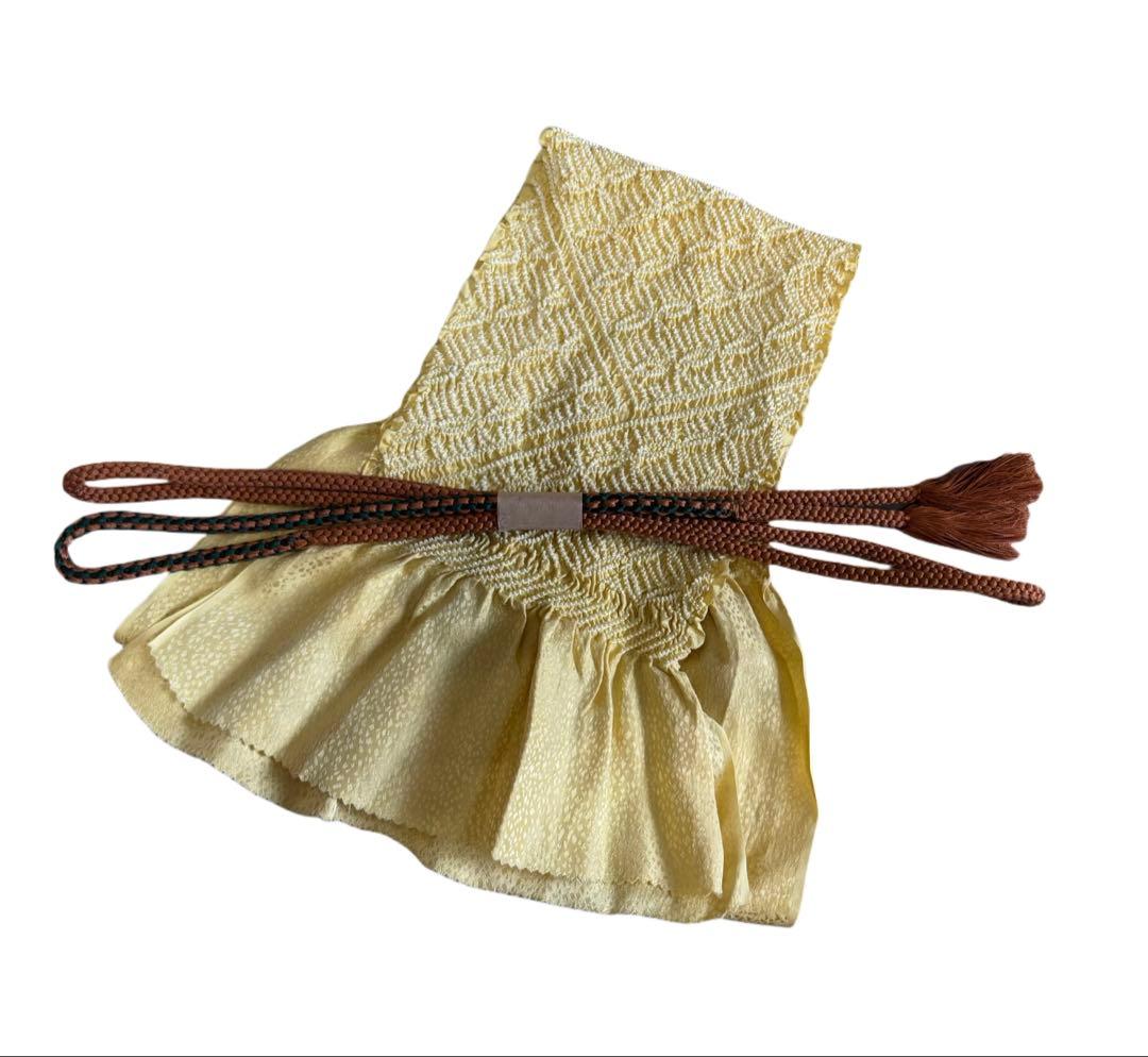 K-1◆小紋 拾 フルセット◆正絹 ちりめん◆ゆったりサイズ◆着物 4点セット◆