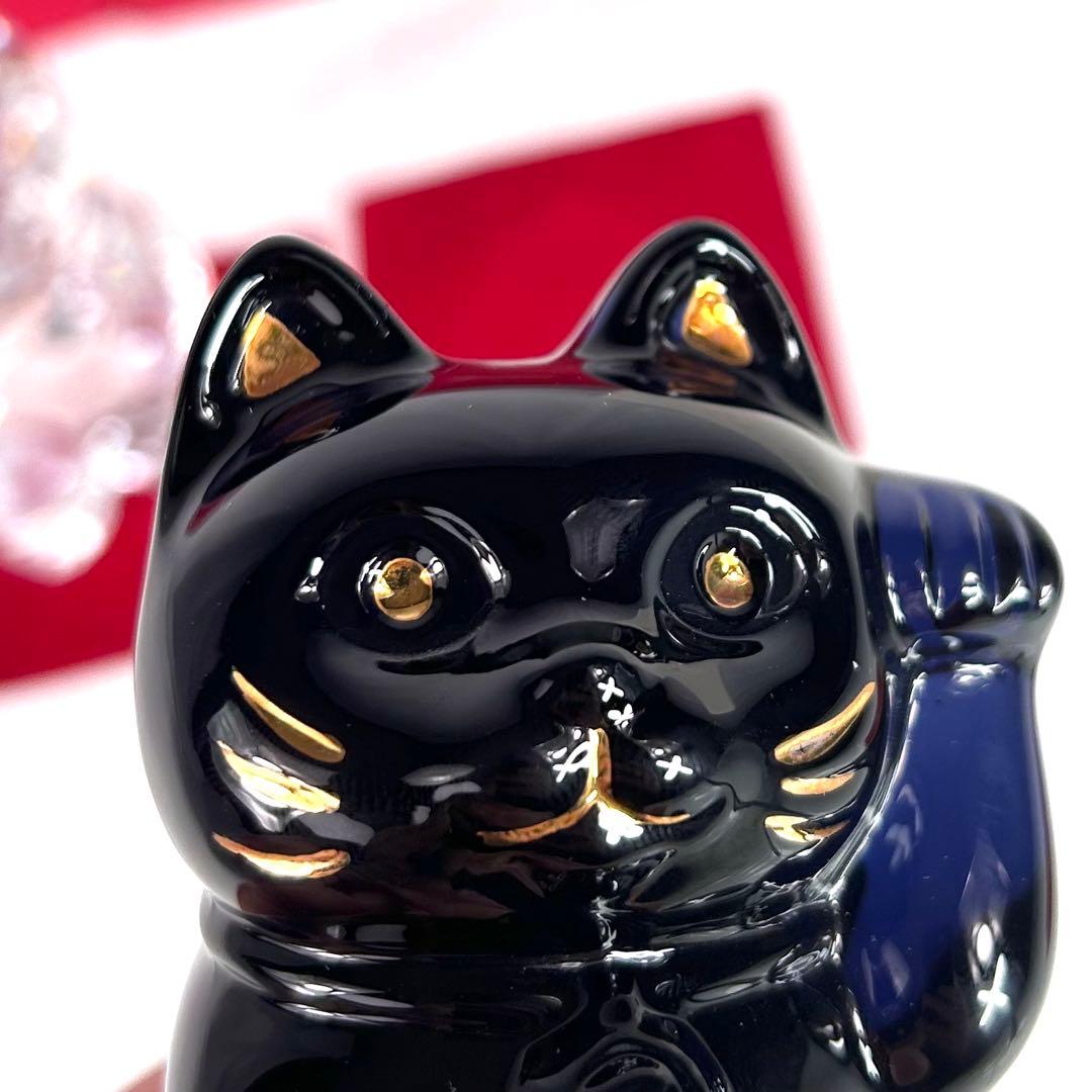 【箱付き】Baccarat バカラ 招き猫 クリア ブルー ペア Sサイズ