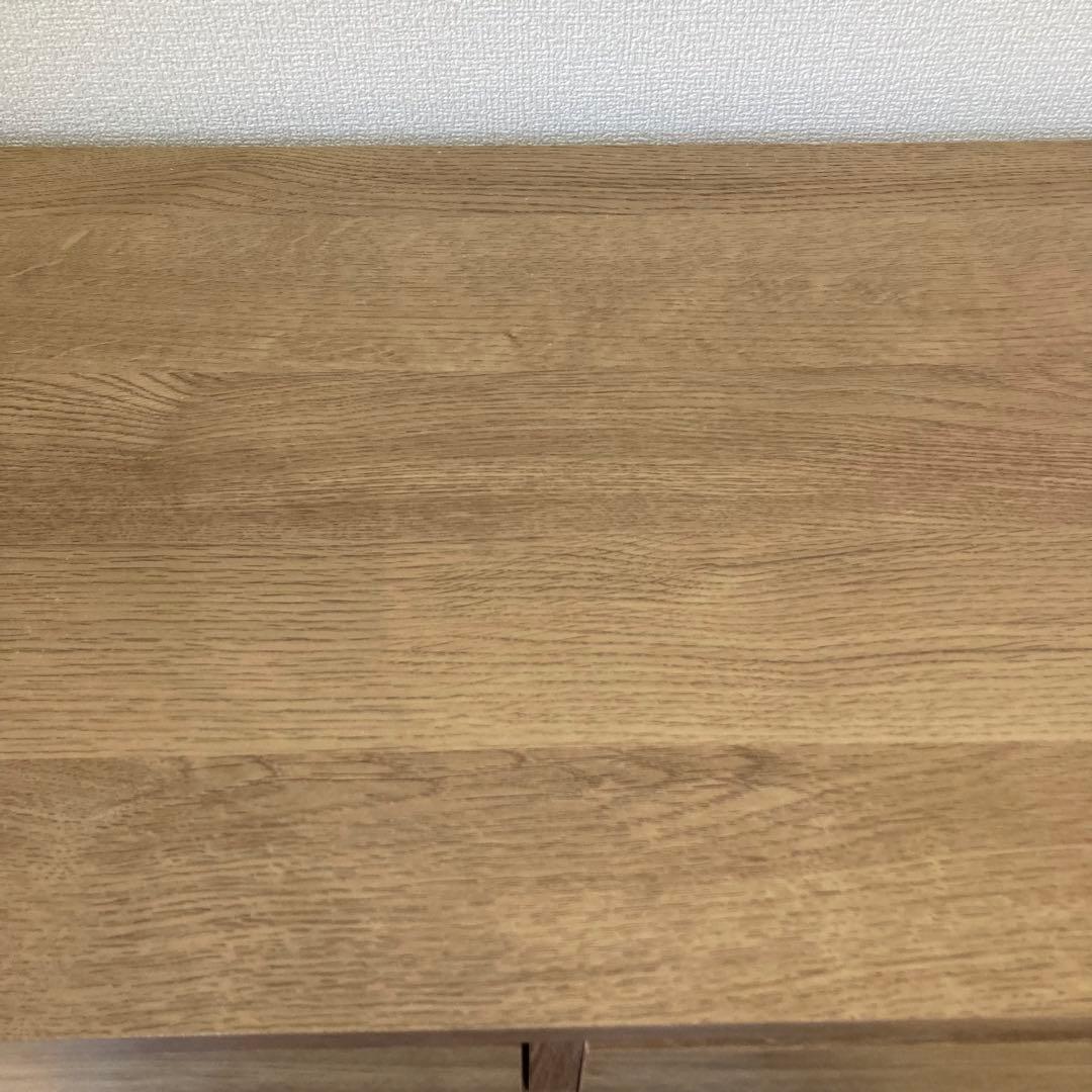 LOWYA ナチュラルウッド ローテーブル 引き出し付き