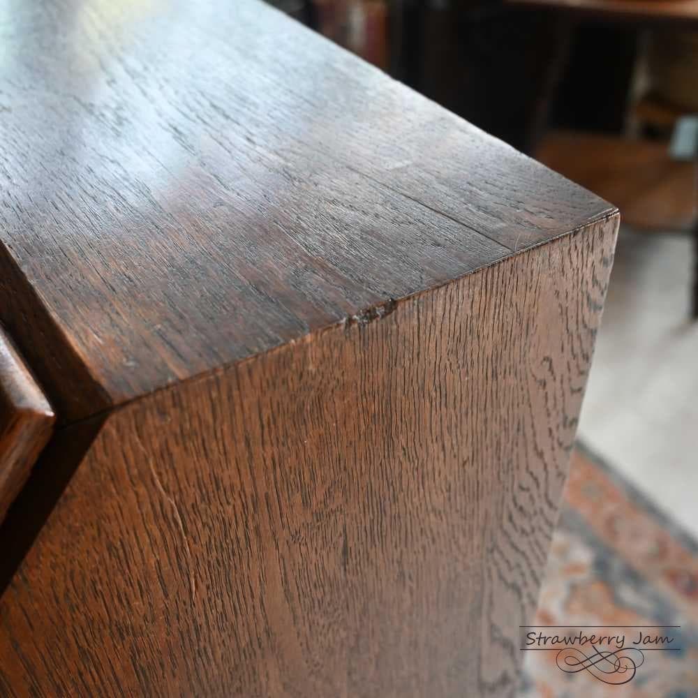 L3710-24 英国アンティーク オーク ライティングビューロ デスク 勉強机