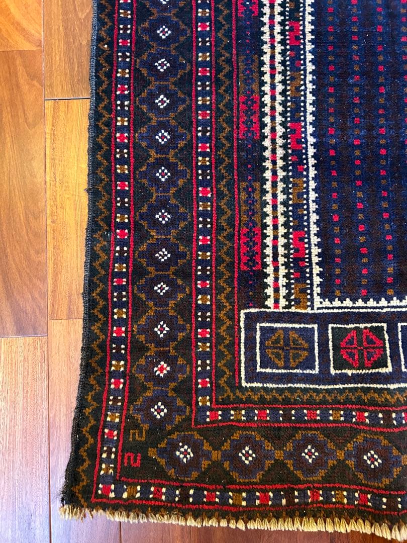 ヴィンデージ　ラグ　129×87cm