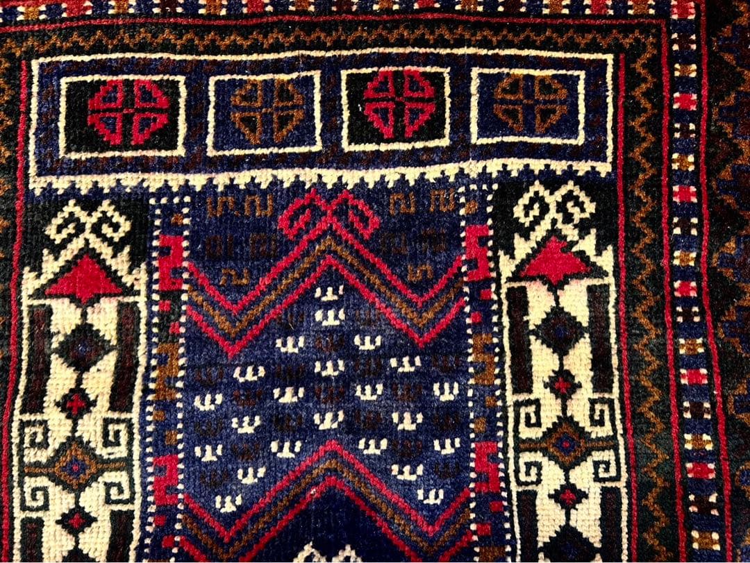 ヴィンデージ　ラグ　129×87cm