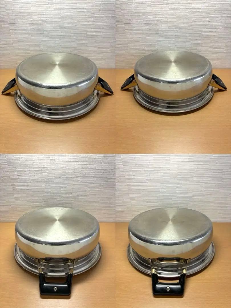 タッパーウェア Rainbow Cooker ステンレス製 中型両手鍋 26㎝