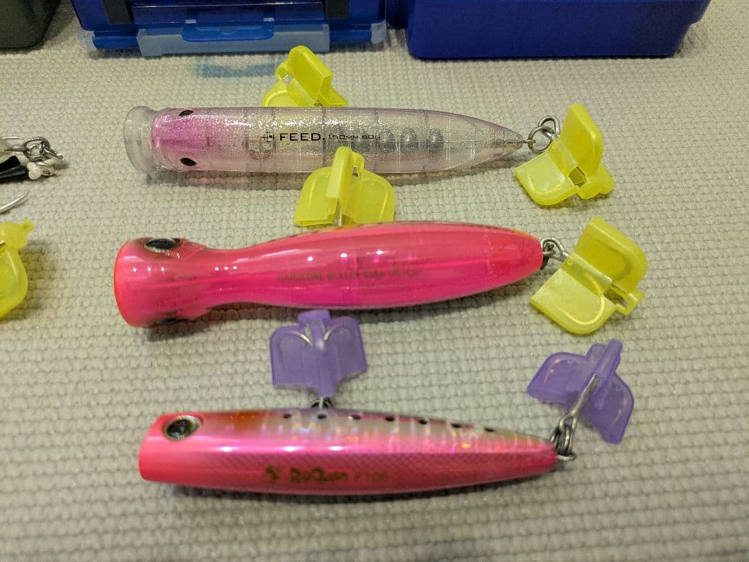 青物ルアーセット、ラピード、リライズ、フィード、ポップクイーン、バレットブル