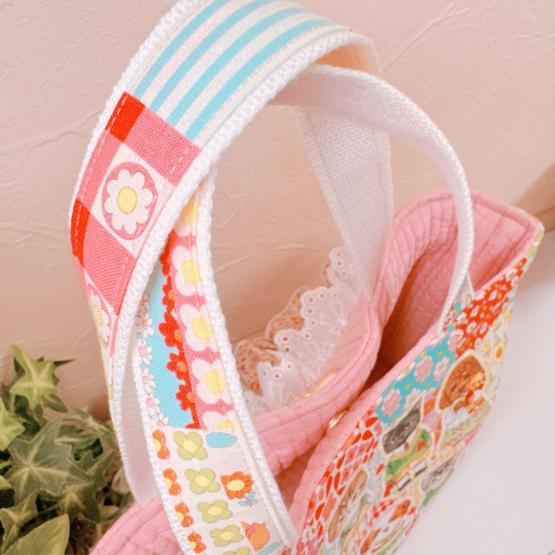 f*w様 コヤンイサムチョン♡新柄キャラ勢揃いダブルフリルのヌビトートバッグ！ア