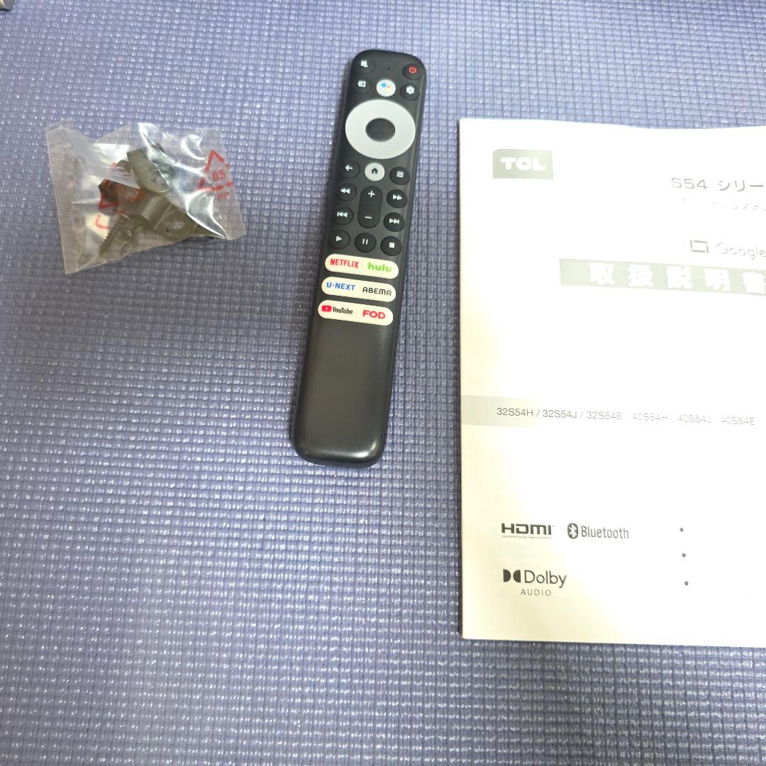 194】2023年 TCL 32S54H スマートテレビ チューナーレス 32型
